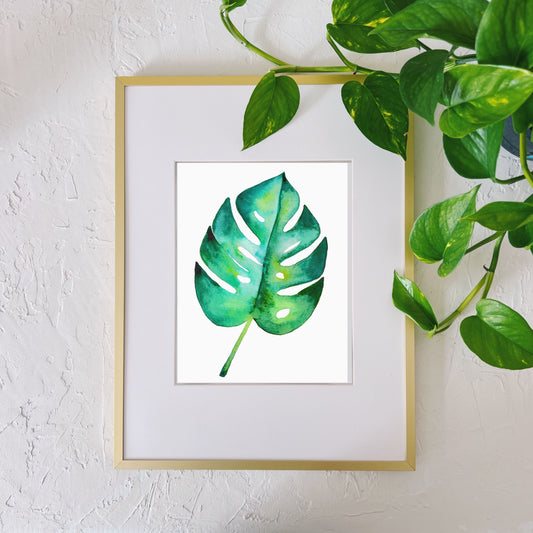 Monstera Leaf Print