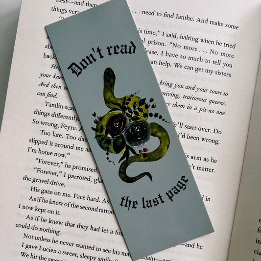 The Last Page Bookmark