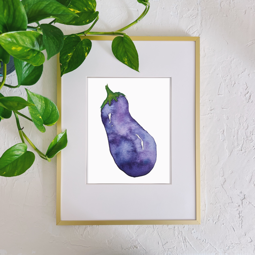 Electric Eggplant Print