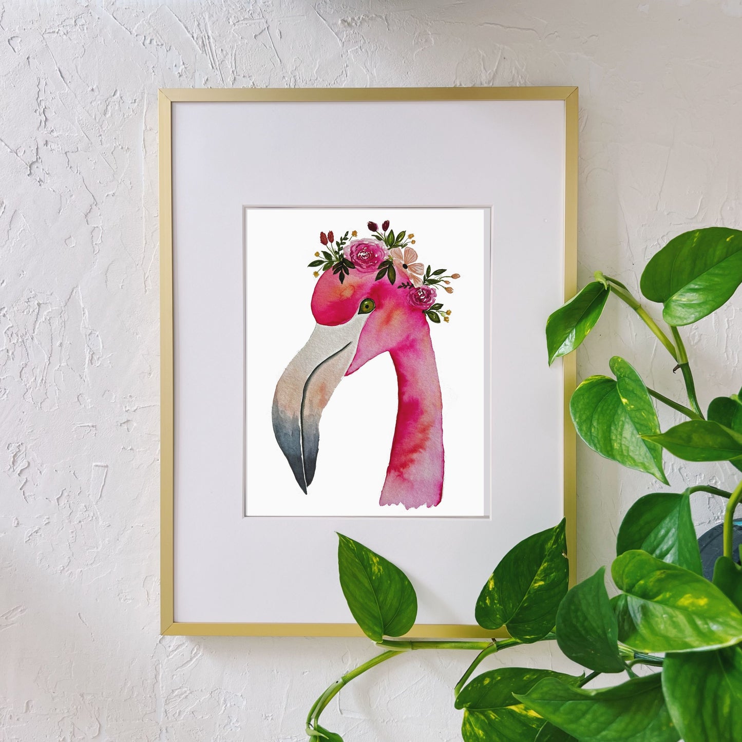 Fred the Flamingo Print