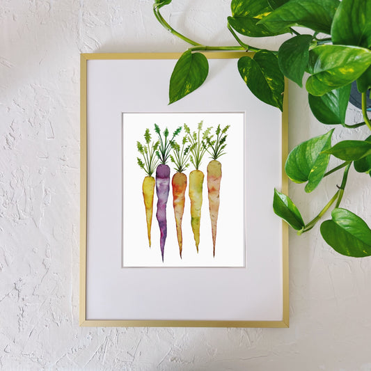 Colorful Carrots Print