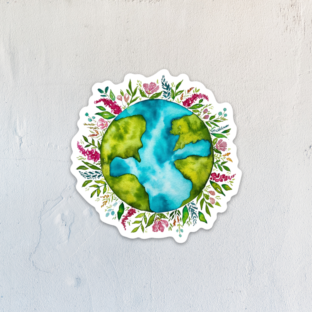 Let The Earth Bloom Sticker