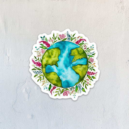 Let the Earth Bloom Sticker