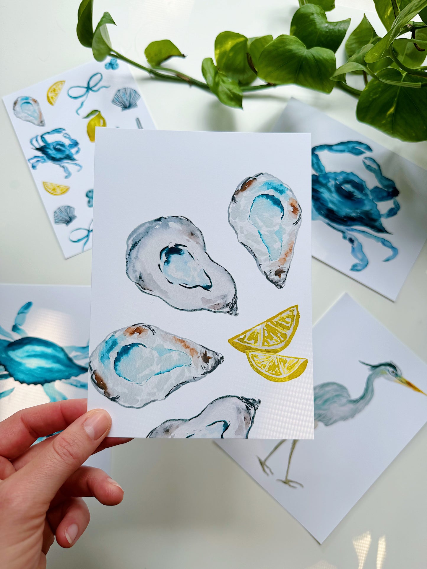 Lemony Oysters  Print