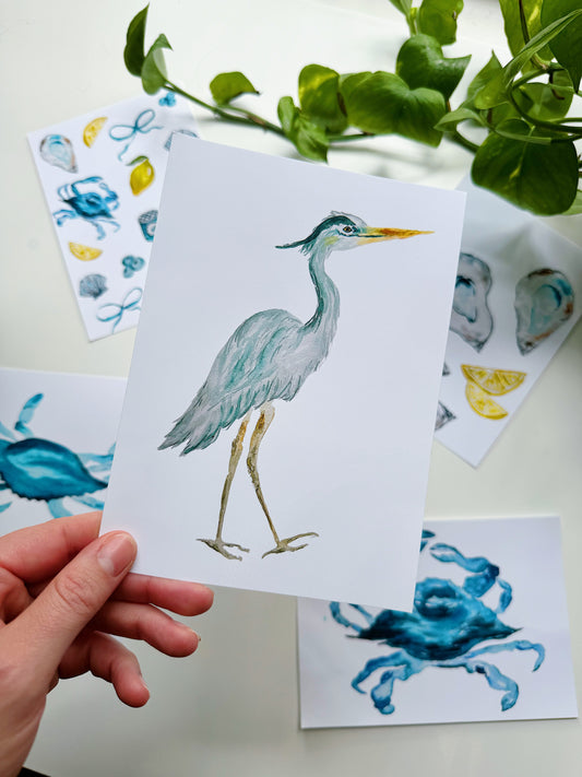 Henry the Heron Print