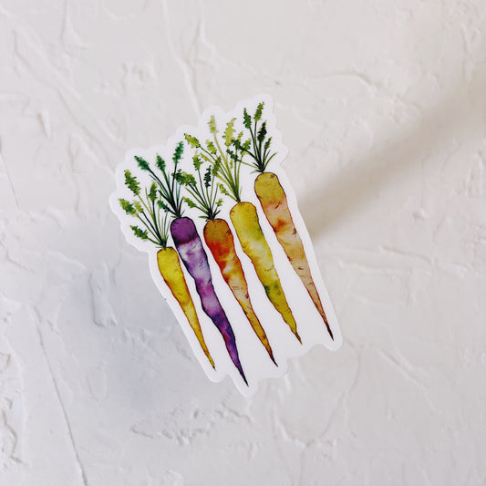 Colorful Carrots Sticker